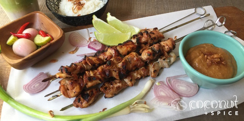 Sate Ayam Indonesian Chicken Satay Coconut And Spice